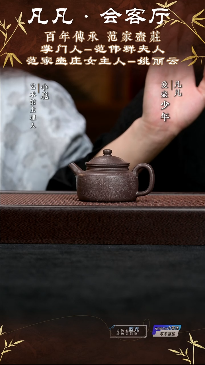 茶壶紫砂姚丽云紫砂壶120 &凡凡会客厅 德情180cc