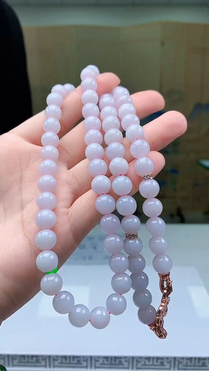 【闪购商品】定制翡翠未镶嵌5145bb-毛货珠链48