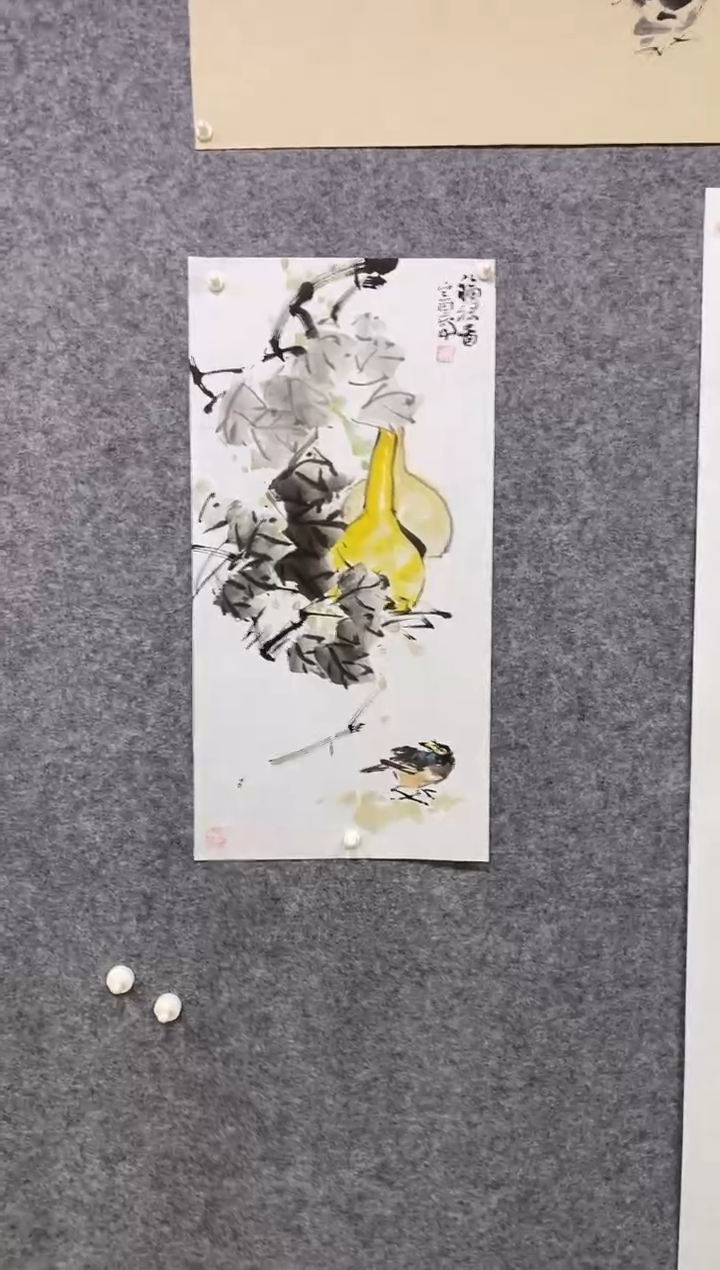 国画尚定固国画作品