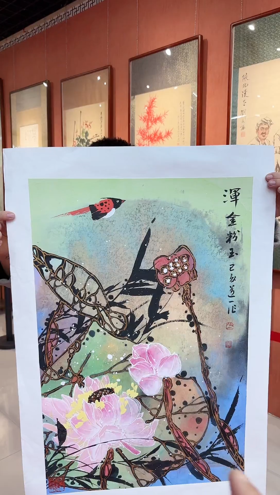 【闪购商品】国画画道一老师手绘作品D92