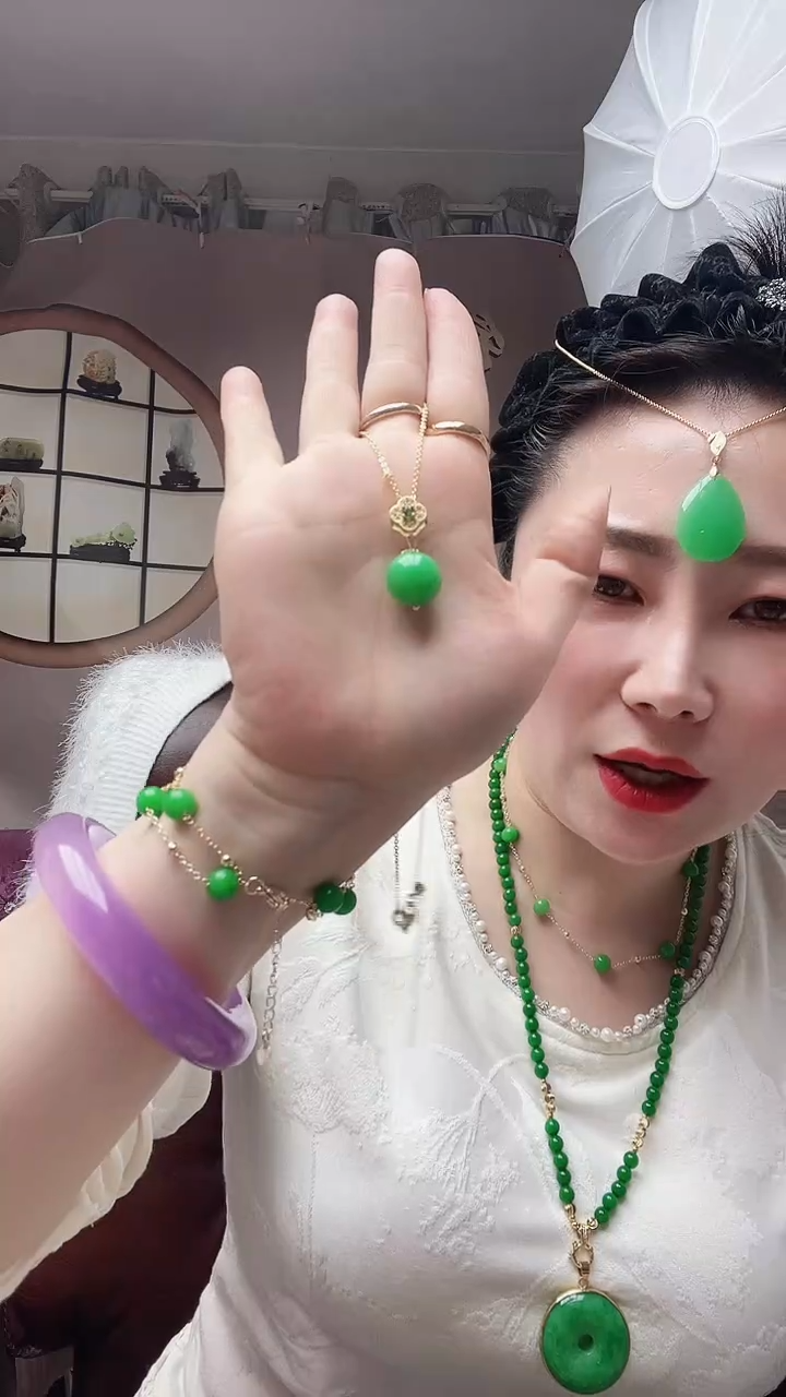 【闪购商品】翡翠颈饰14K金镶嵌X27号