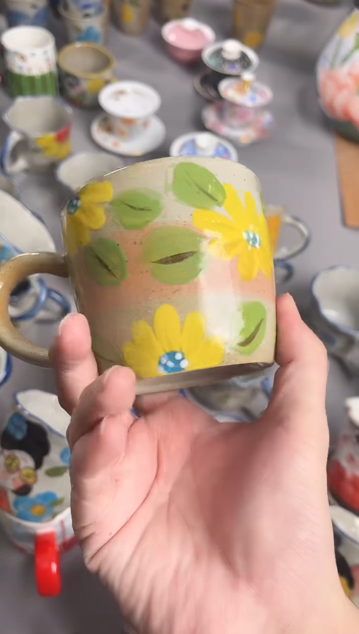 【闪购商品】瓷片手绘高温釉下彩