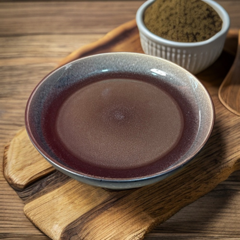 862 9英寸窑变深盘