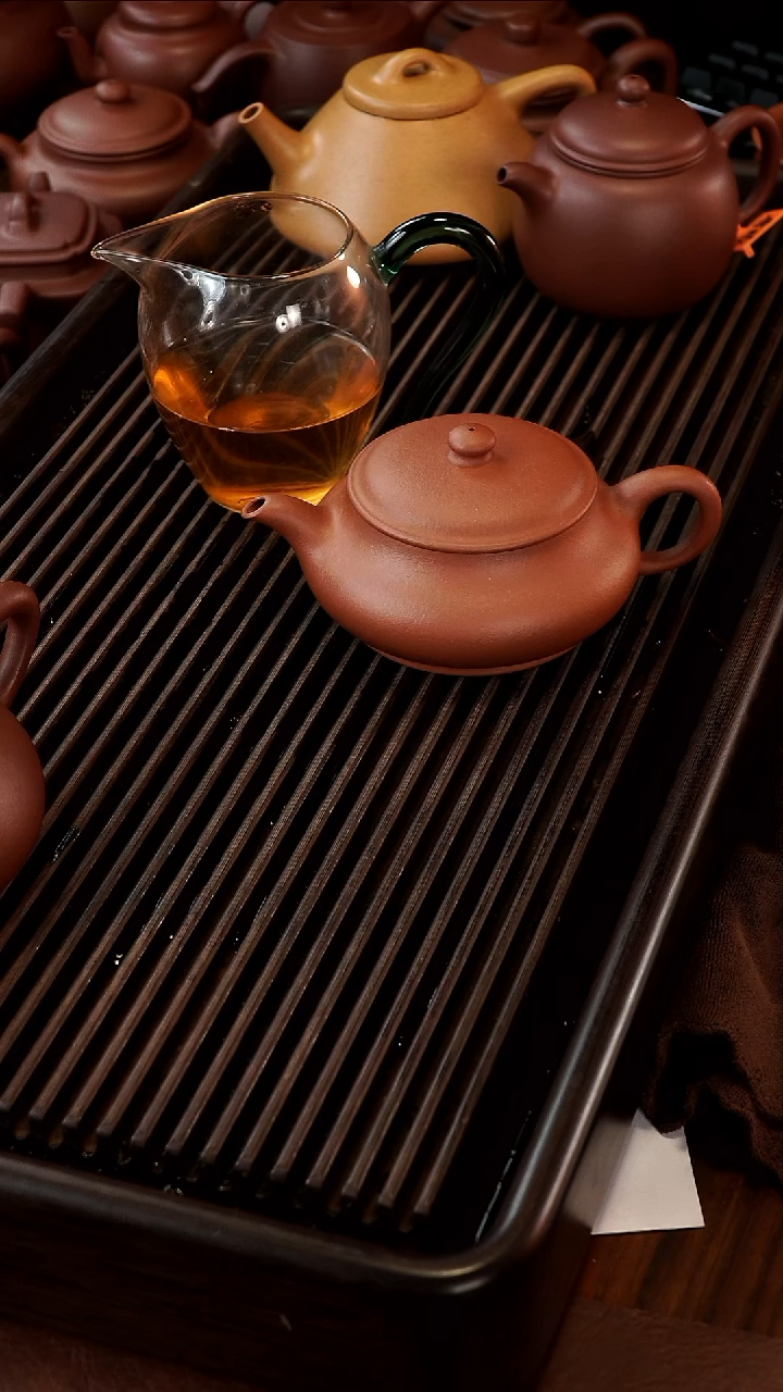 茶壶紫砂半手精工红降破明炉壶