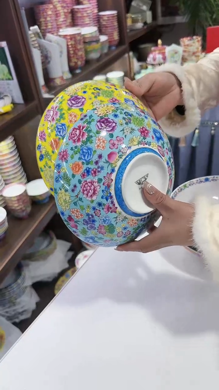 【闪购商品】瓷片8英寸元宝盘2个景德镇陶瓷