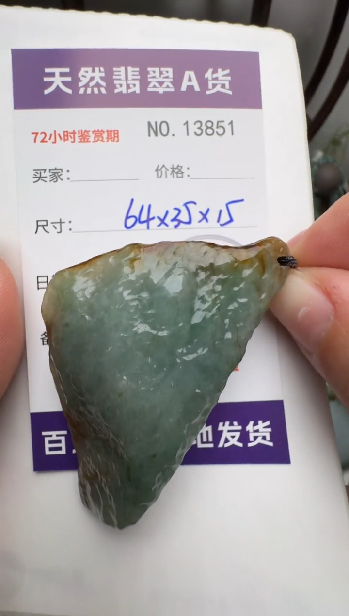 【闪购商品】翡翠颈饰未镶嵌翡翠13851