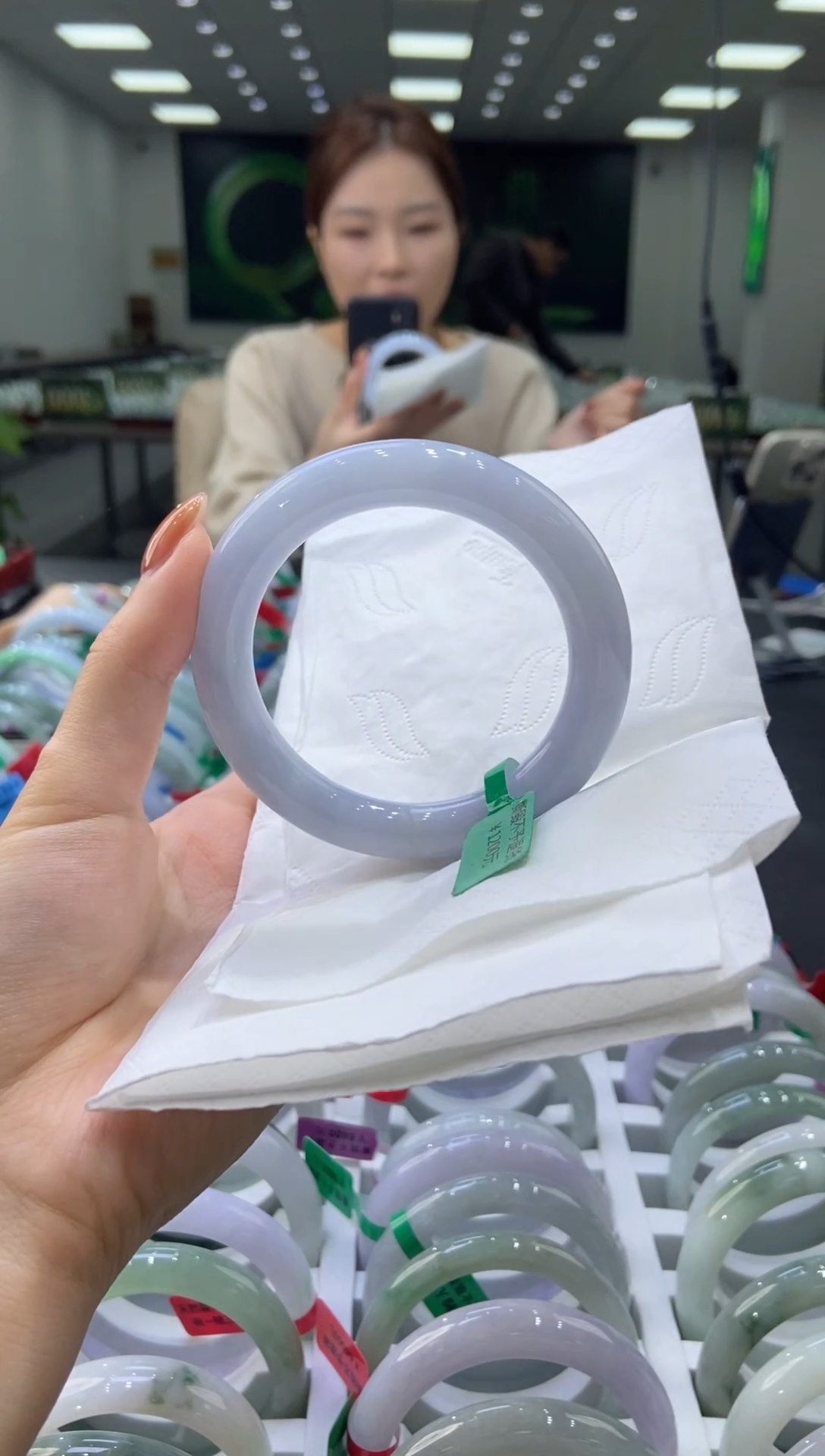 未镶嵌手镯翡翠0040875