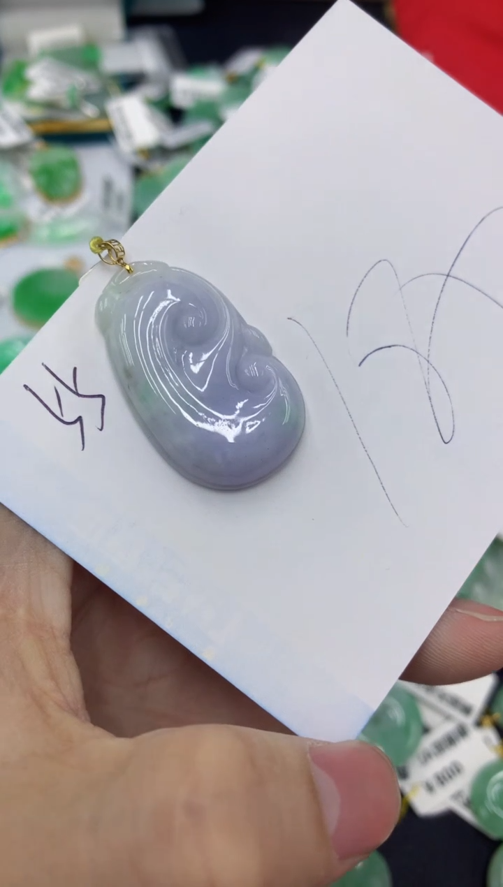 【闪购商品】翡翠颈饰18K金镶嵌1111111111