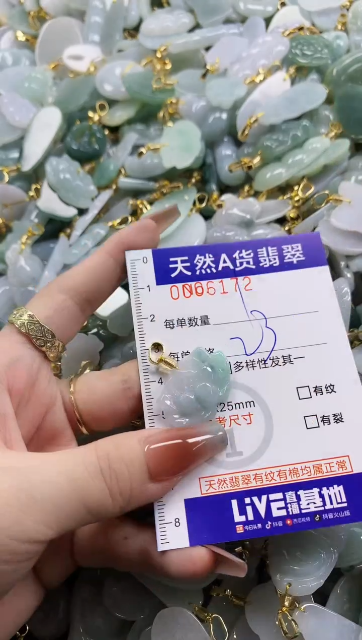 颈饰未镶嵌翡翠天然A货翡翠