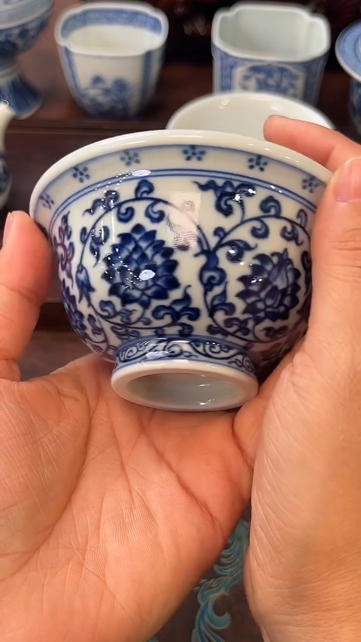 镹曰雅器手工手绘青花