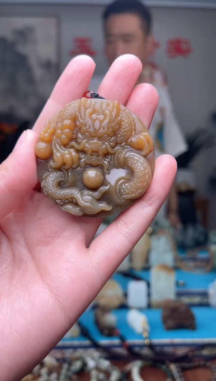 和田玉未镶嵌挂件1
