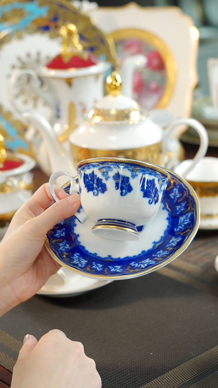 【闪购商品】瓷片200cc咖啡杯碟 微瑕 福利价