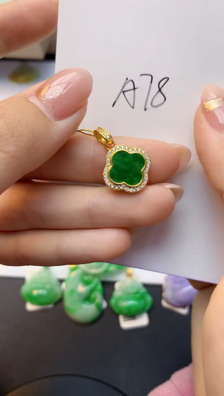 颈饰未镶嵌翡翠天然A货缅甸翡翠百元以上9元证书费自理