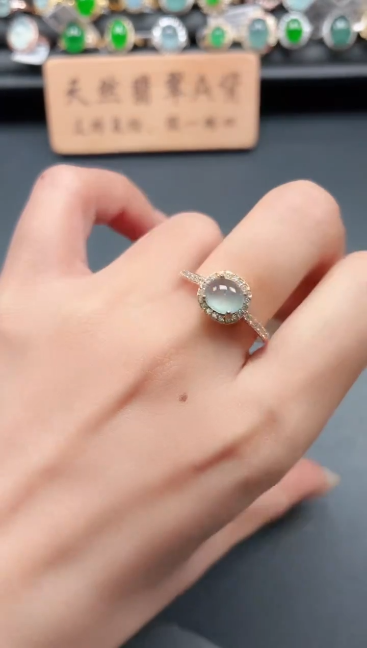 银S925镶嵌戒指翡翠1111