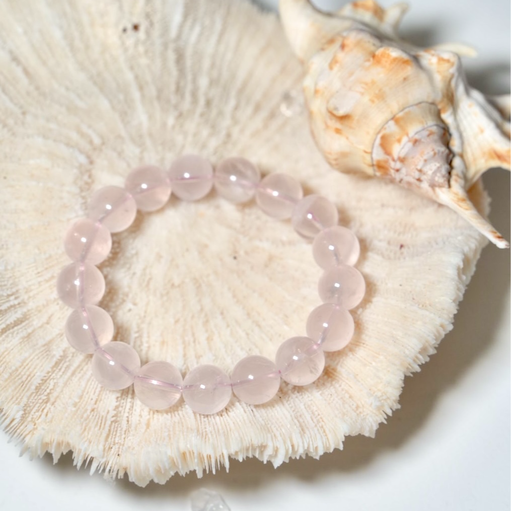 【石验室】天然粉水晶手串