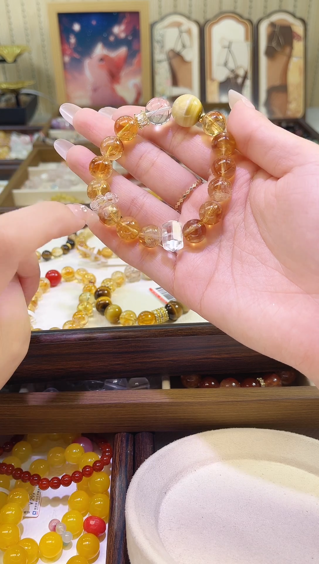 未镶嵌手链水晶1