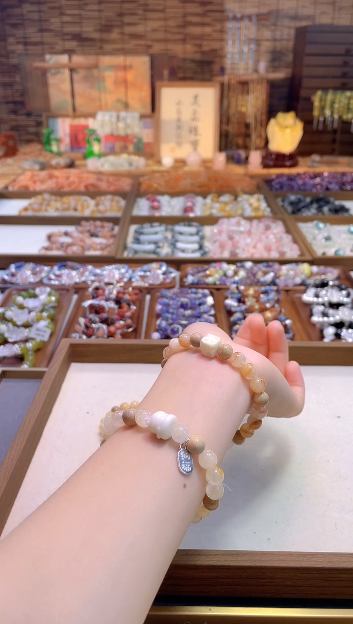 水晶手链合金CB2562kitty