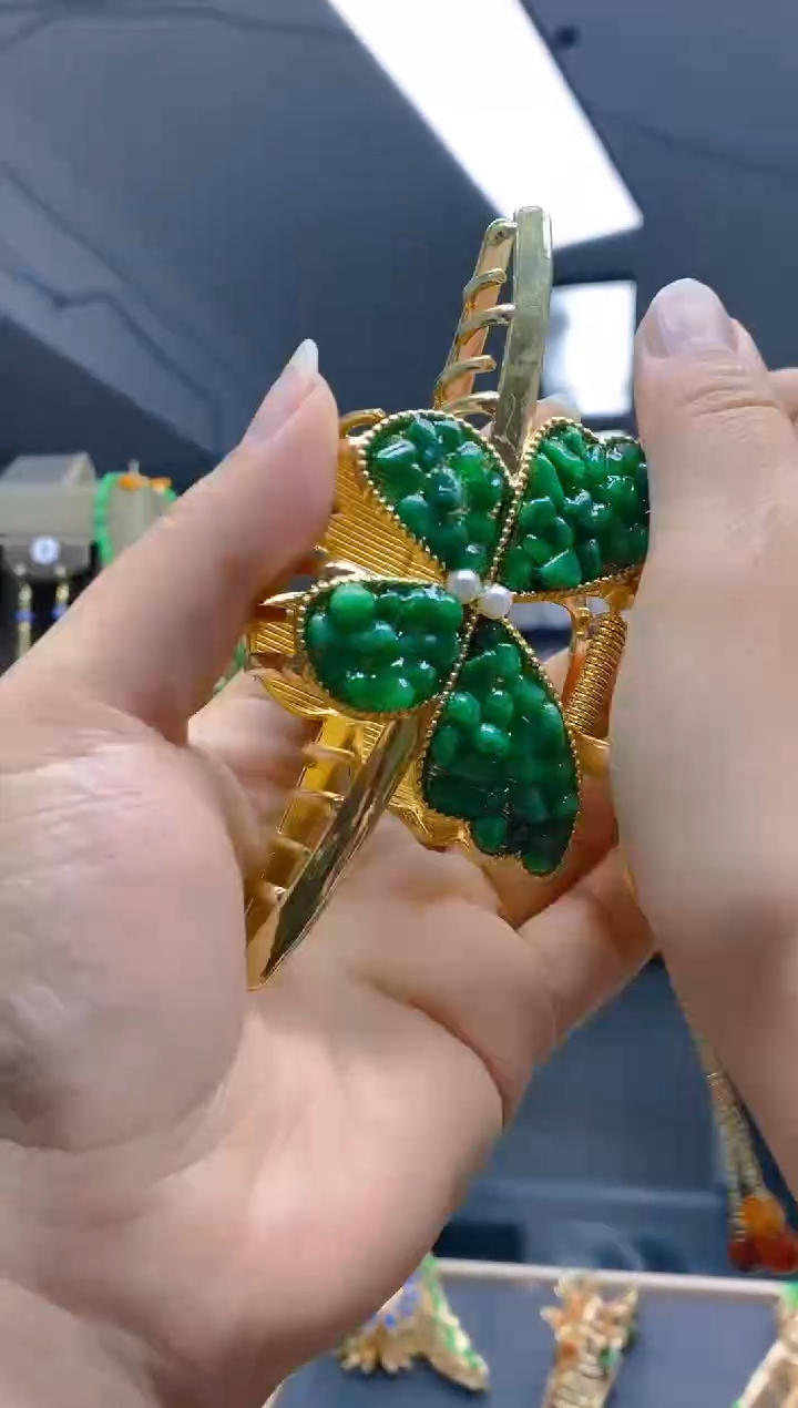 【闪购商品】翡翠耳饰合金0206翡翠