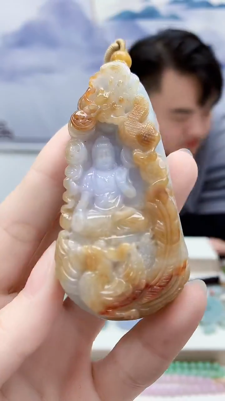 未镶嵌定制翡翠5060ry-毛货挂件11