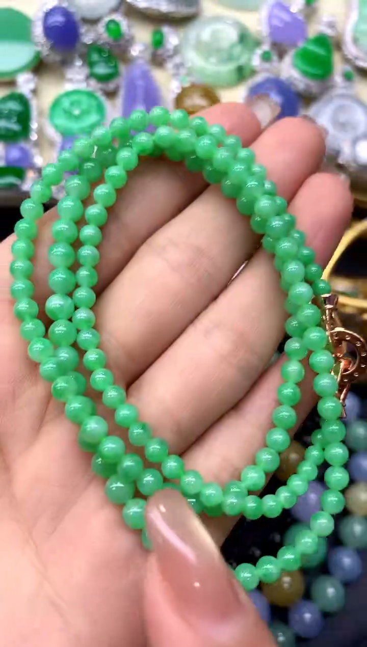 颈饰未镶嵌翡翠245-中国好珍宝