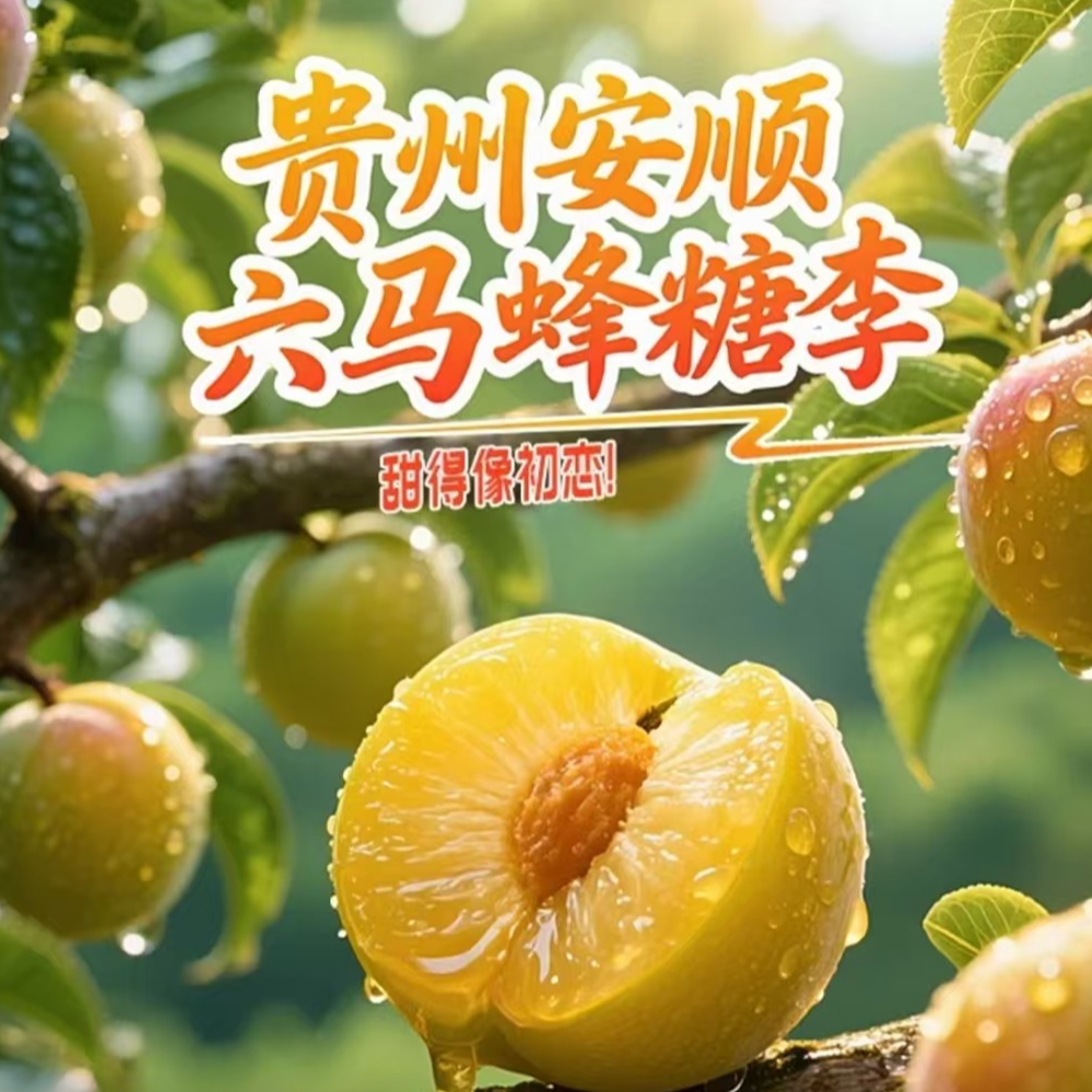 （顺丰）正宗贵州六马蜂糖李当季新鲜水果皮薄肉厚脆甜爆甜多汁