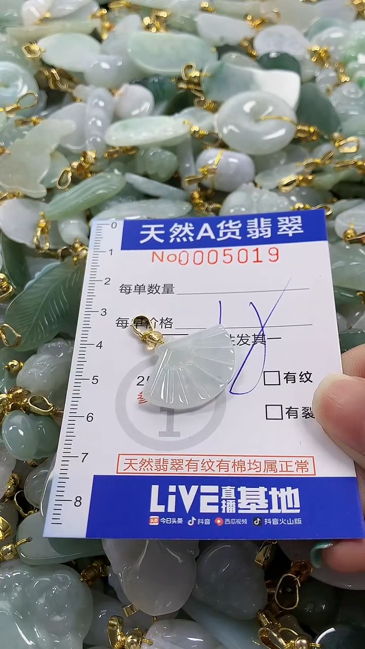 颈饰未镶嵌翡翠纯天然货翡翠