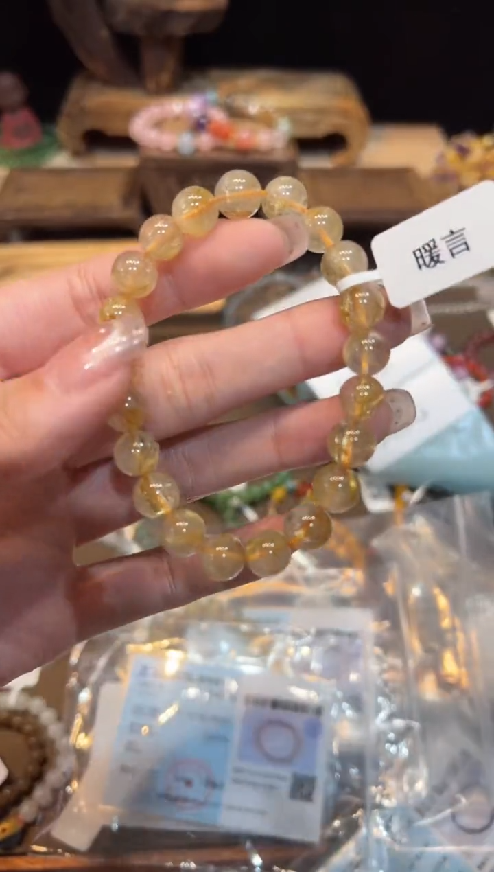 【闪购商品】水晶手链未镶嵌9mm手饰@@5729