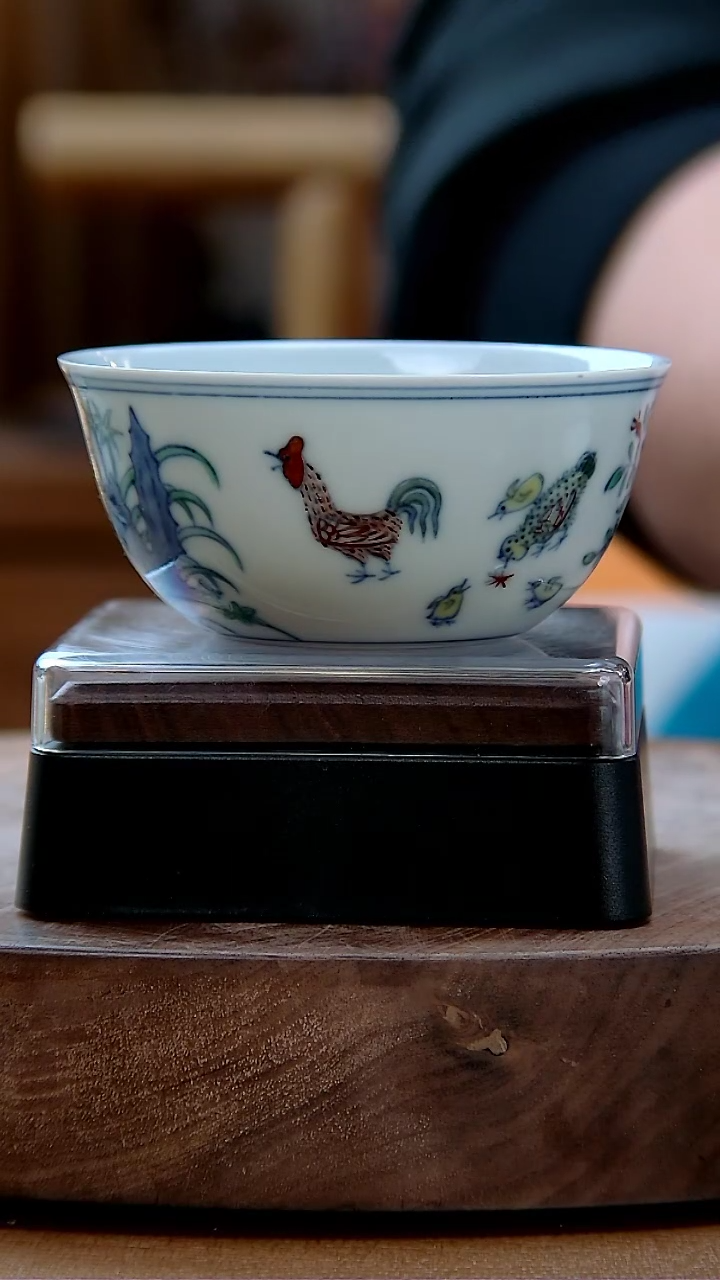 【闪购商品】斗彩鸡缸杯。。。。。。.。。