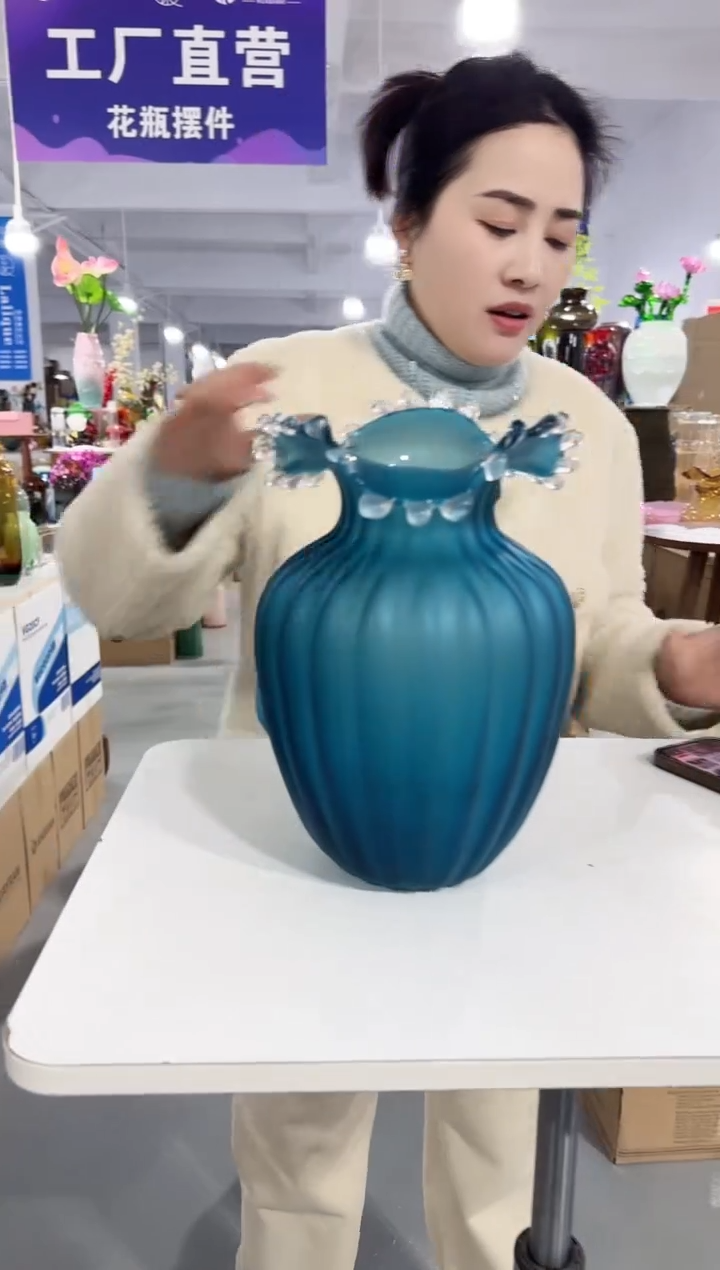 【闪购商品】玻璃安琪花瓶厂微瑕-2D102