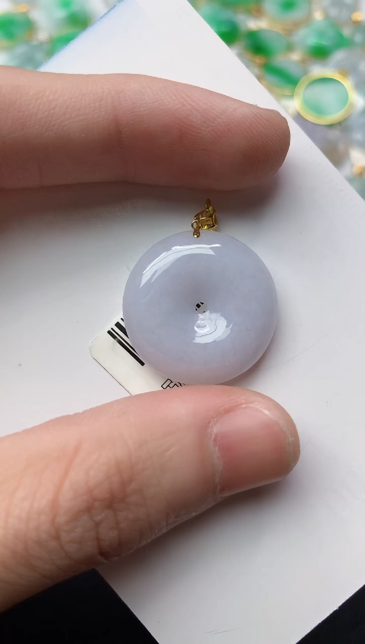 【闪购商品】翡翠颈饰18K金镶嵌59..........