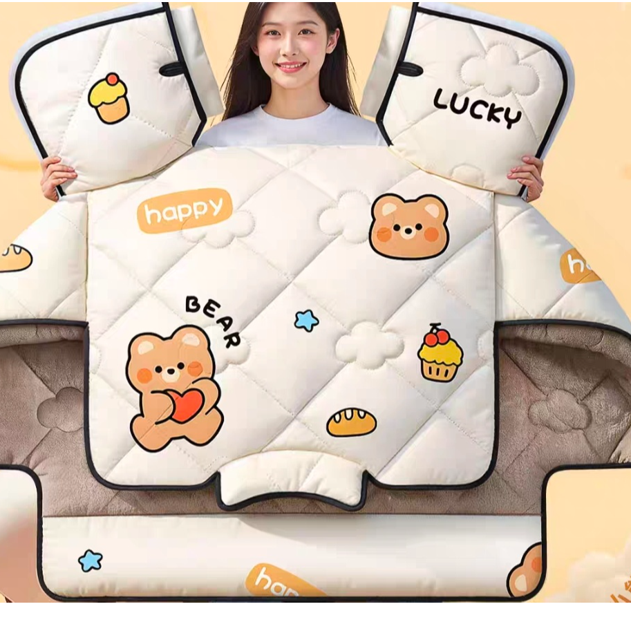 （立体冬款常规加厚）瑕疵常规护脖动车挡风被（图案颜色随机）