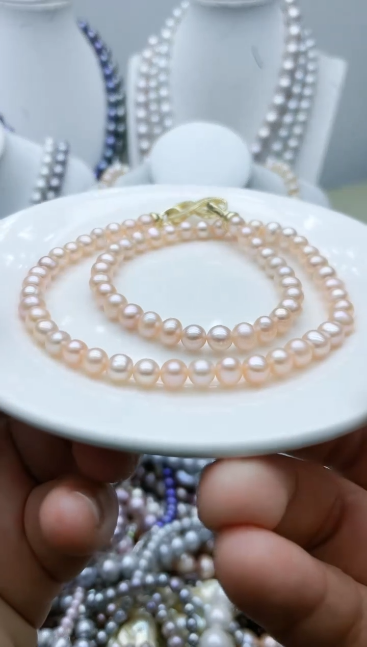 【闪购商品】淡水珍珠颈饰钛钢0