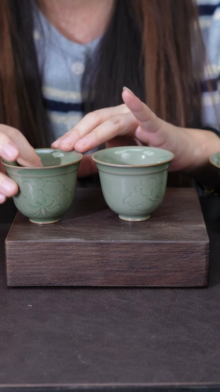 【闪购商品】其他牡丹花铃铛杯两只