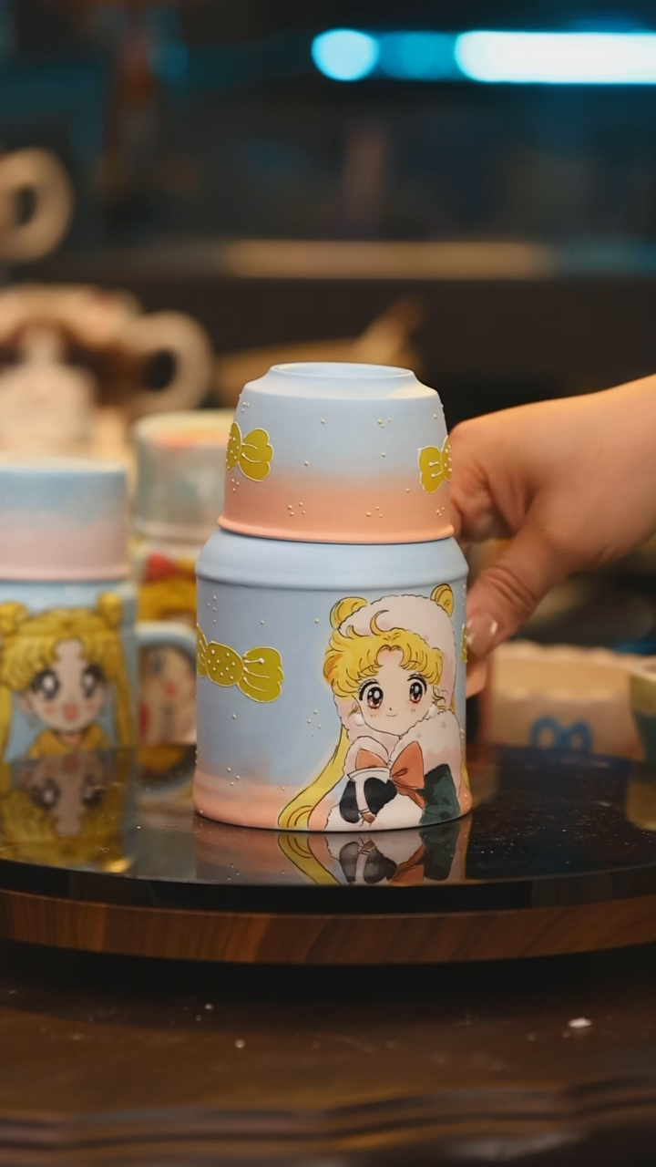 【闪购商品】摆件景德镇高温釉下彩手绘