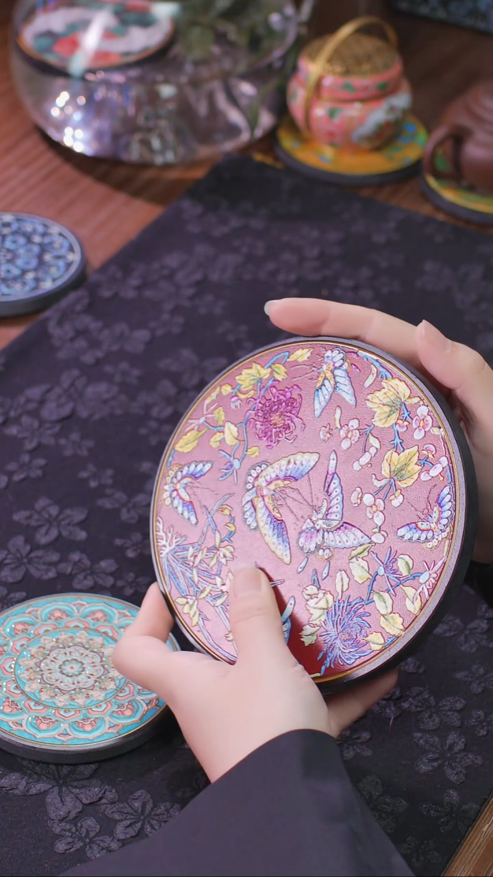 壹藏贰宝花花蝴蝶大垫子一片