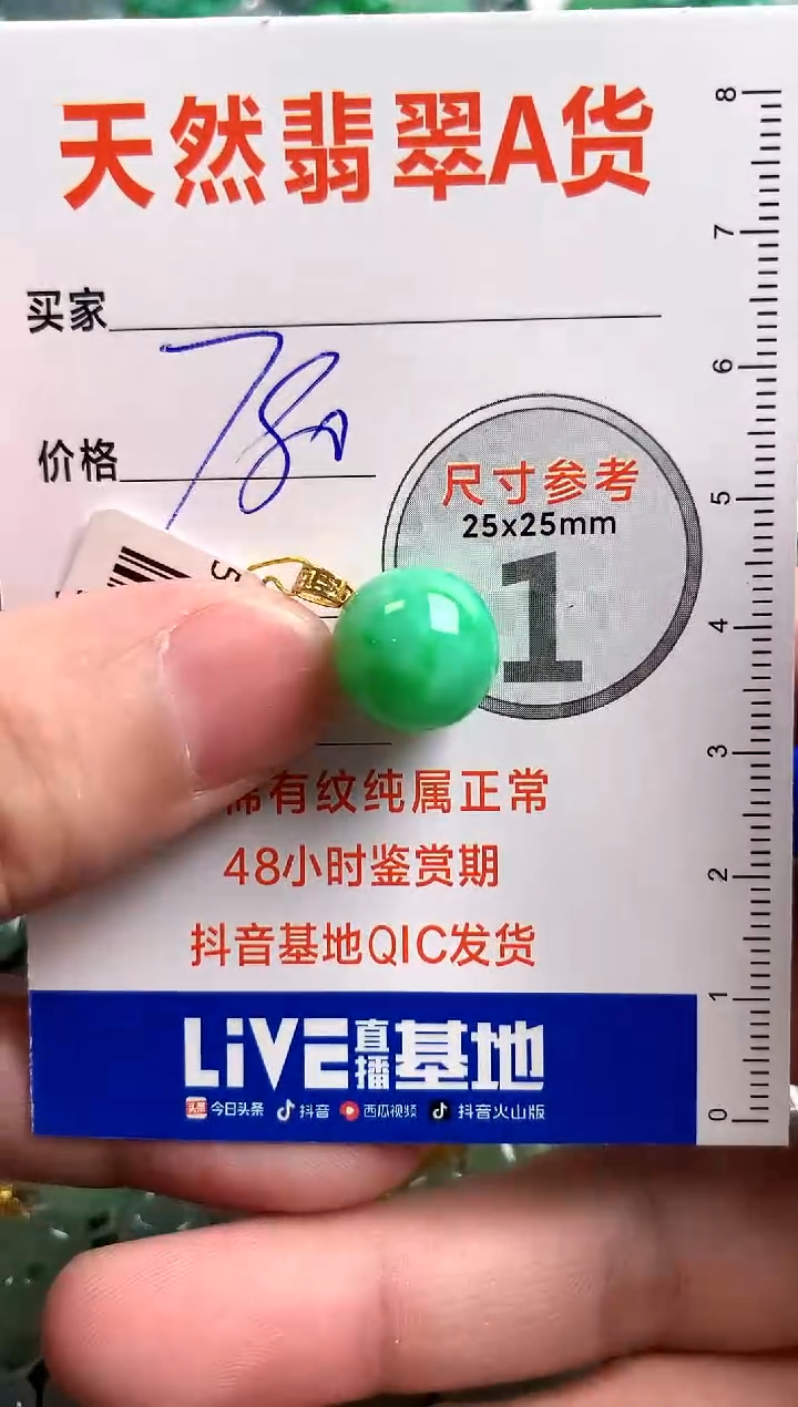 【闪购商品】翡翠颈饰18K金镶嵌1067802360