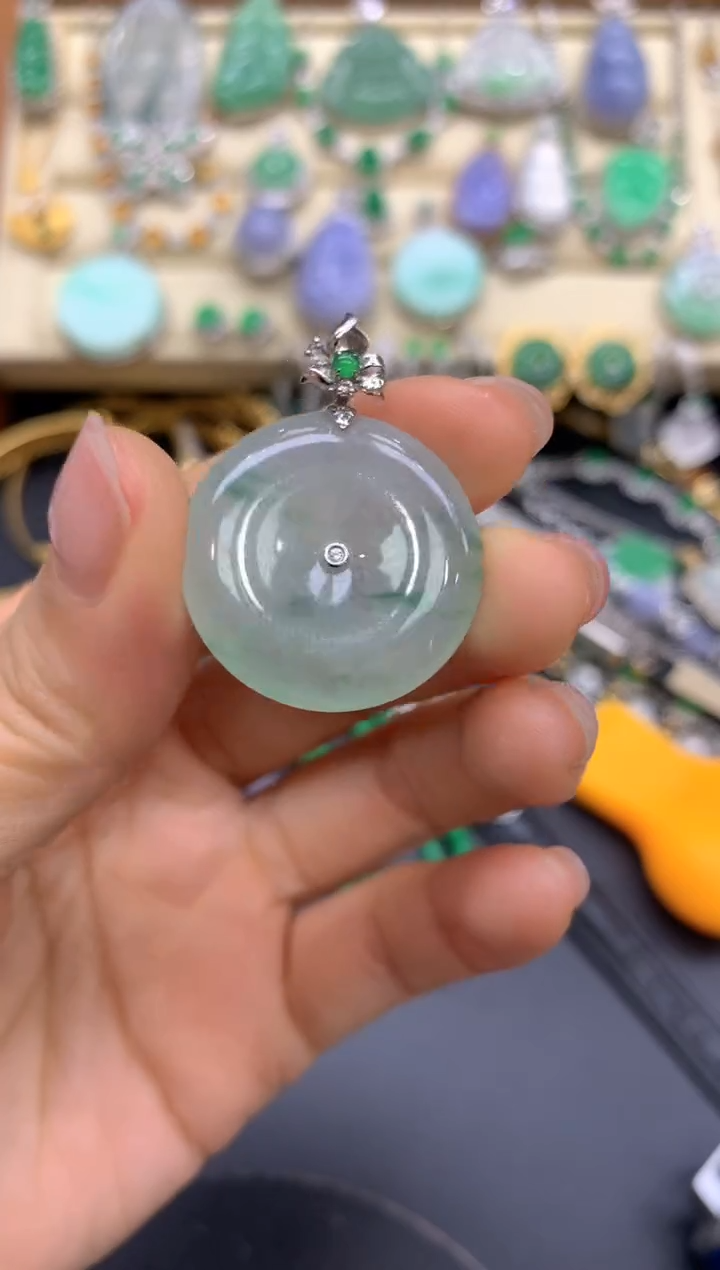 【闪购商品】翡翠颈饰18K金镶嵌282-中国好珍宝