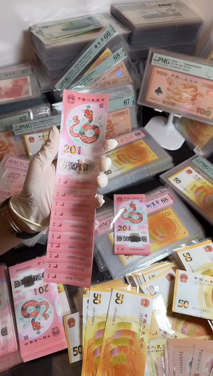 【闪购商品】纸蛇钞无47散张10张打包如图