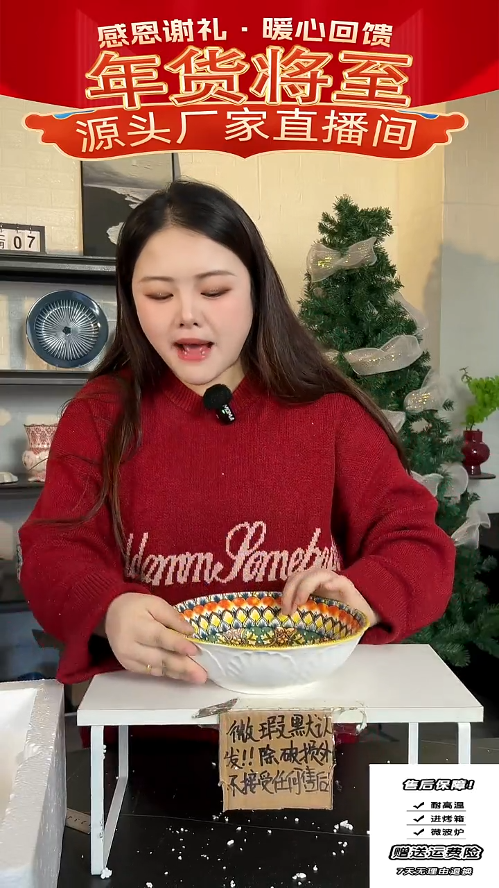 【闪购商品】瓷波西米亚汤碗-9英寸