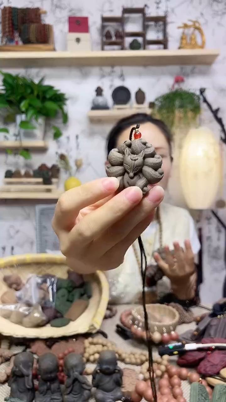 泥塑白 茶 茉 莉 凤 九