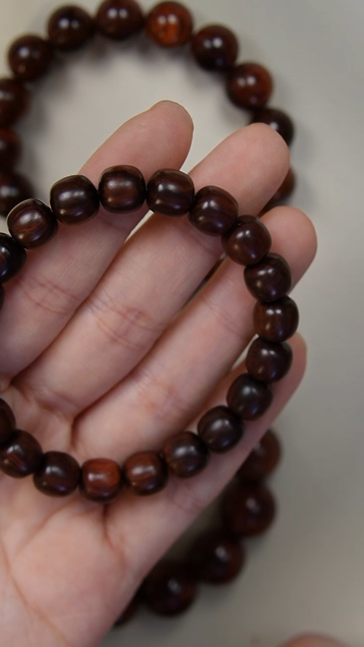 【闪购商品】黄花梨/降香黄檀手串/手链海南黄花梨9.5*10老型单圈