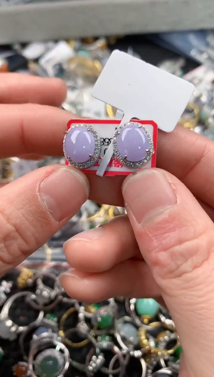 银S925镶嵌戒指翡翠222    8