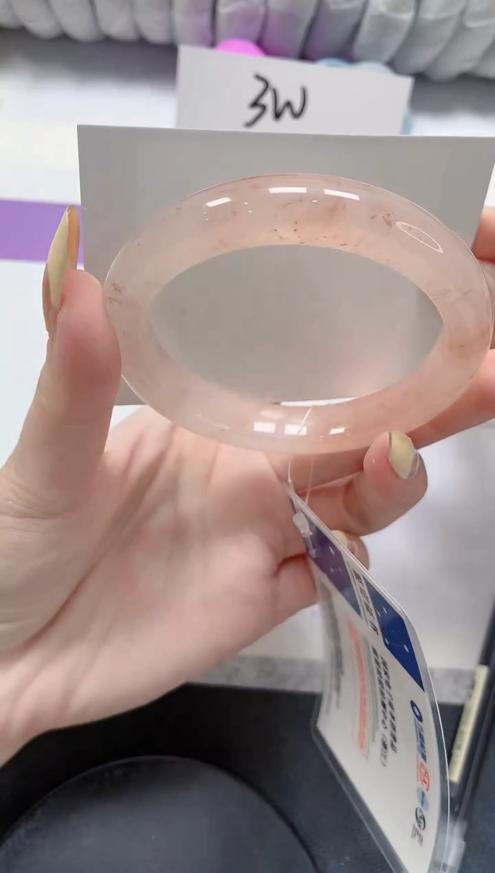 石英质玉手镯未镶嵌122-58.7桃花