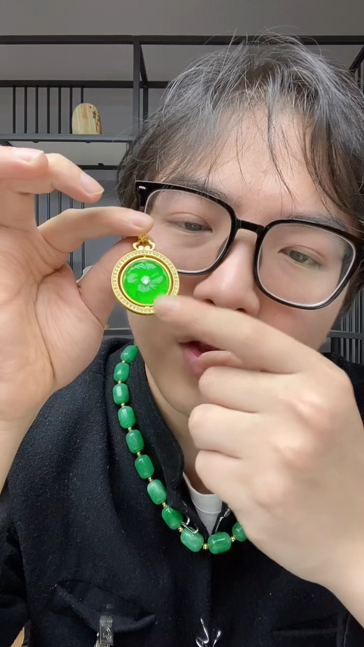 【闪购商品】翡翠颈饰合金时来运转