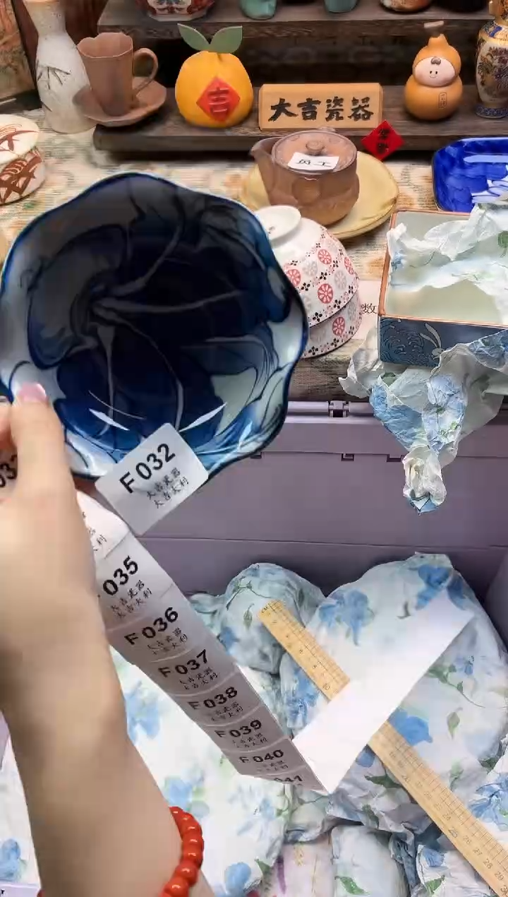 瓷器桃***9   F032