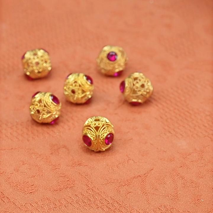 18k金红色吊坠配件 多样性发一件