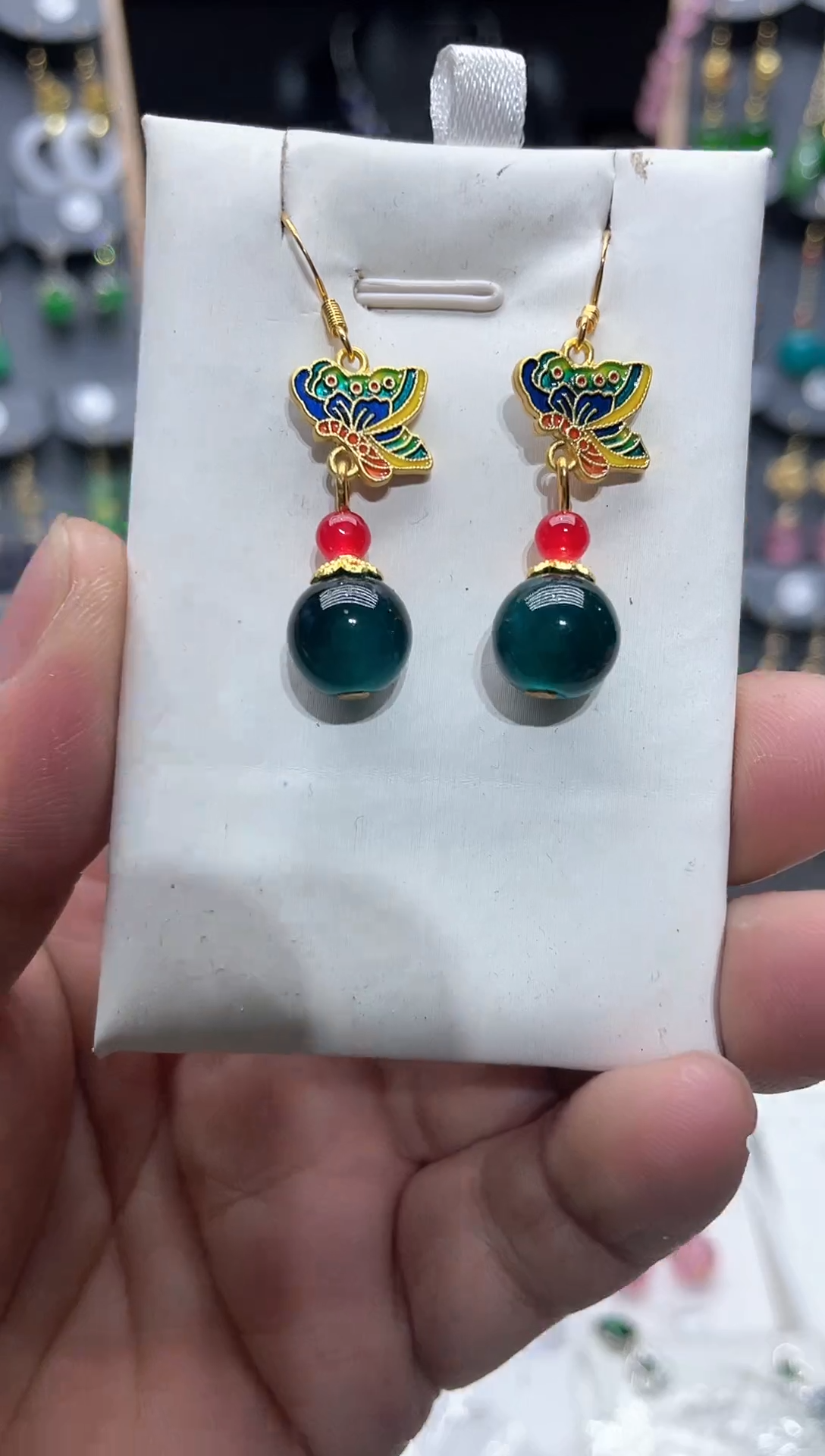 【闪购商品】玛瑙/玉髓耳饰14K金镶嵌时尚耳饰111