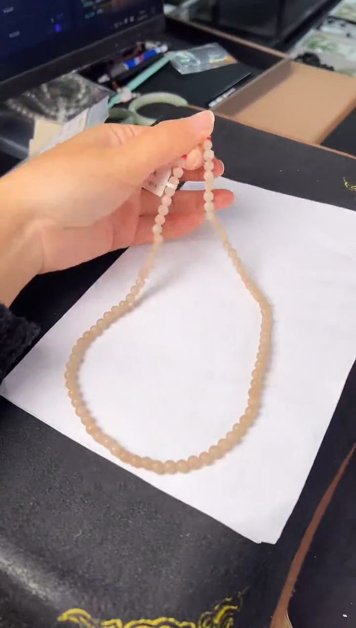 项链未镶嵌和田玉麦子家族项链 XL297-1