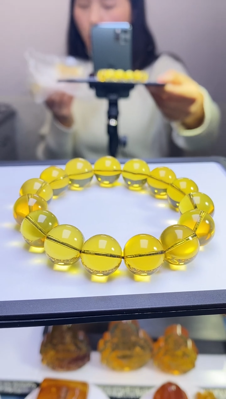 【闪购商品】琥珀颈饰未镶嵌SN1-112（卡14净水金兰手串）