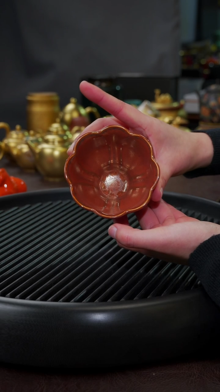 【闪购商品】杯【宜景窑油滴火凤凰】玉堂春